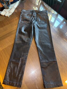 J Brand Ruby Galactic Black coated crop size 27